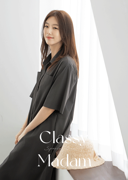 <B>[Classy Madam]</b> Swing rustling one-piece - OP2505010 -