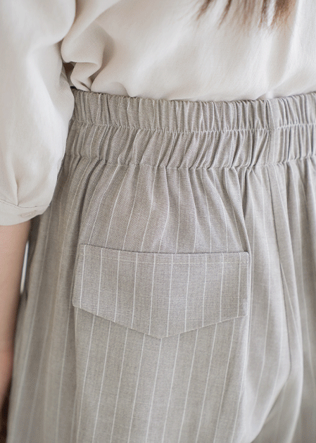 Laura Stripe Half Pants - PN2505078 -