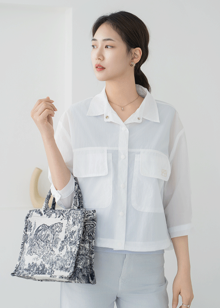 Panty Pocket Embroidered Jacket - JK2506003 -