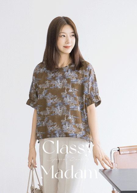 <B>[Classy Madame]</b> Bruno Strap Blouse - BL2507066 -
