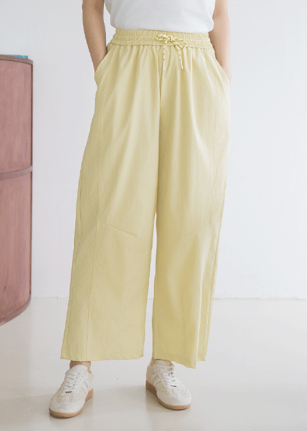 Nylon String Banding Pants-PN2507069-