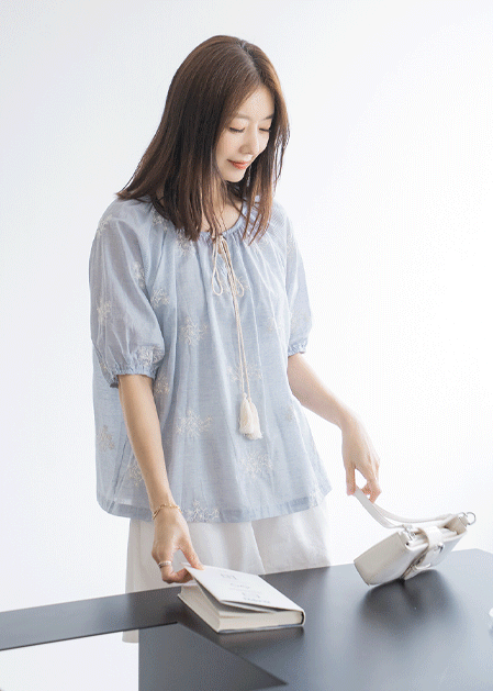 Tessel embroidery blouse - BL2507069 -