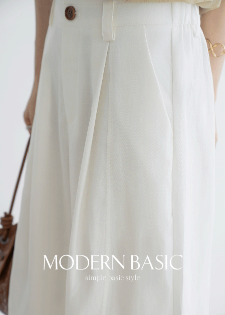 <B>[Modern Basic]</b> Linen Wide Pants - PN2507072