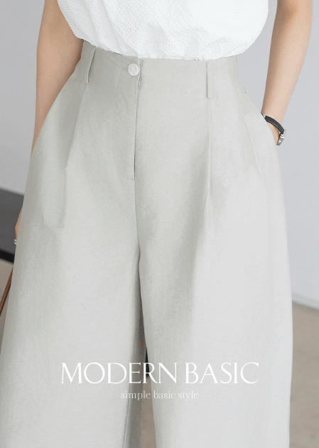 <B>[Modern Basic]</b> Raul Pin Tuck Wide Pants - PN2507081