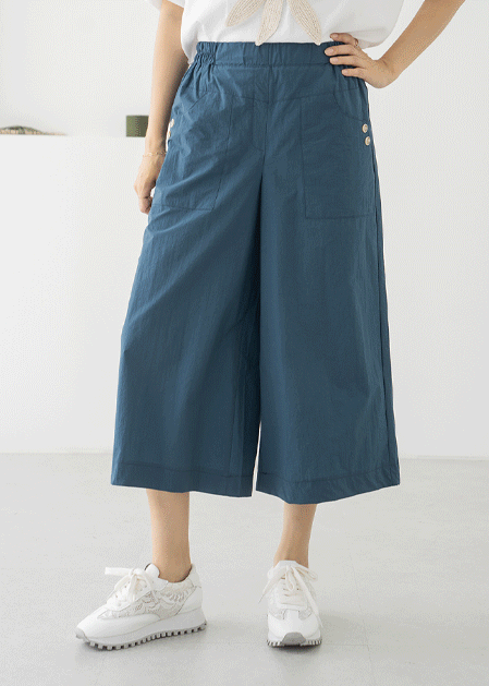 Two Button Rustling Pants - PN2507083 -