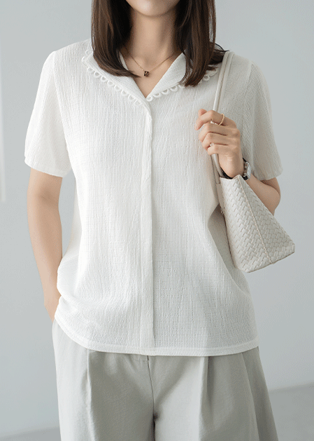 Pudding Collar Blouse - BL2507114 -