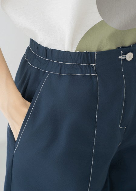 Stitched Cut Half Pants - PN2507090 -