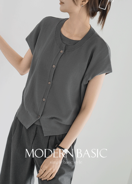 <B>[Modern Basic]</b> Pannya Layered Cardigan - CA2508002 -