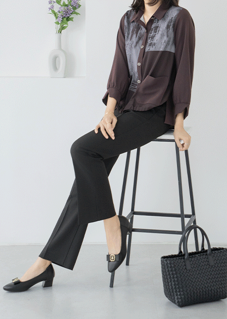 Leg Correction Boots Cut Pants - PN2509067 -